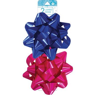 BOWS JUMBO RED/BLUE CRD