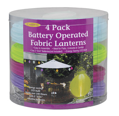 BATTERYOP LANTERN8"4PK