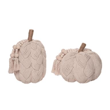 BRAIDED PUMPKIN WHT ASST