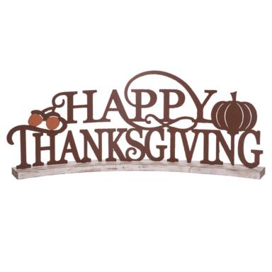 THANKSGIVING SIGN 10"