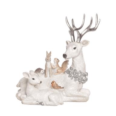 FIGURINE REINDEER WHT 8"