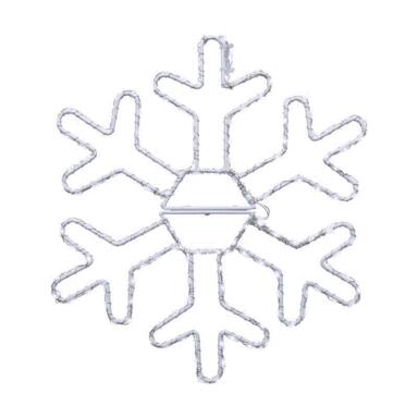 LED SNOWFLAKE WHT 12"