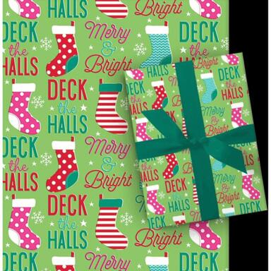 GIFT WRAP BRGHT ASST 30"