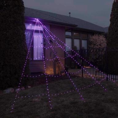 16' LED Prelit Web Hanging Decor