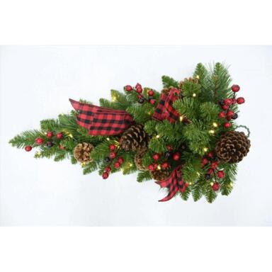 CMAS WREATH TWNG PINE BW