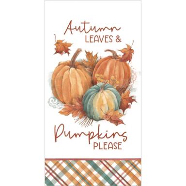 Kd Leaves Pumpkins Please Towel
