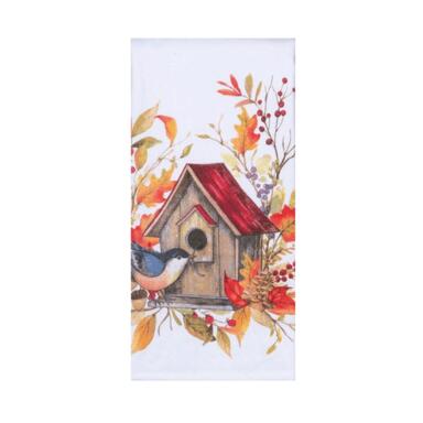 Kd Autumn Birdhouse Towel