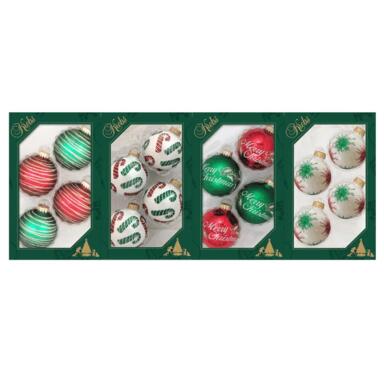 ORNAMENTS 4PK ASST