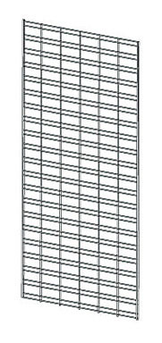 SLAT GRID- BLK 5'H X2'W