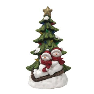 SNOWMEN W/ LGHT TREE
