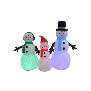 INFLAT SNOWMAN FAMILY 8'