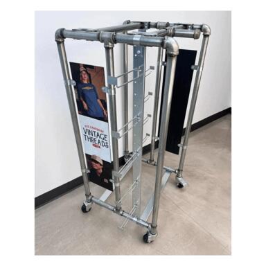 VINTAGE APPAREL RACK 48"