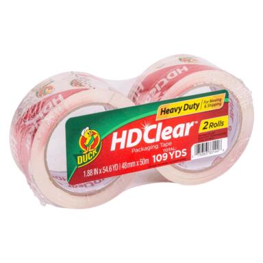 2PK HD Clear Packaging Tape