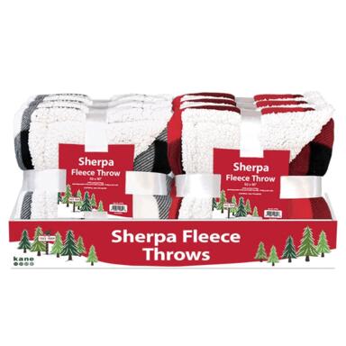 FLEECE THROW 50X60" ASST