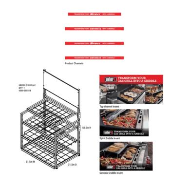 E3 WEBER GRIDDLE DISPLAY
