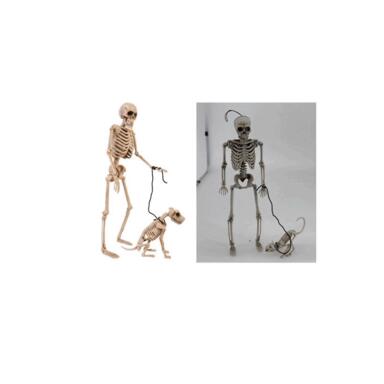14" Skeleton Walker w/Dog