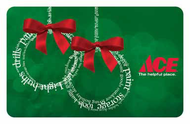 HOLIDAY GIFT CARD ACE