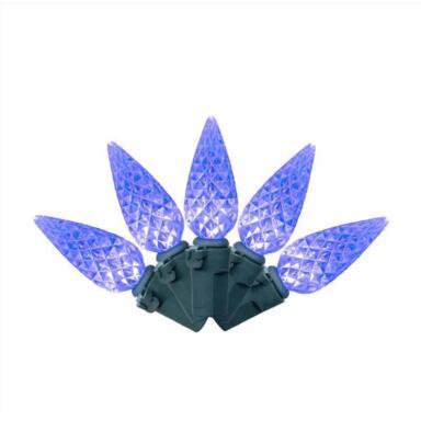 100CT C6 Blue LED Xmas Lights