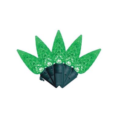 100CT C6 Green LED Xmas Lights