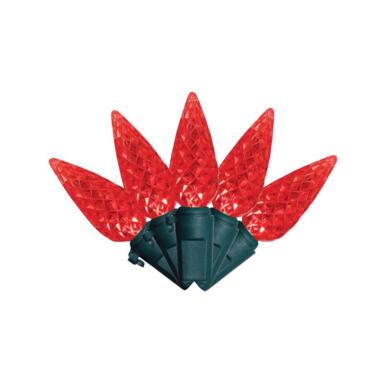 100CT C6 Red LED Xmas Lights