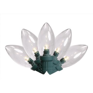 25CT C9 WW LED Xmas Lights