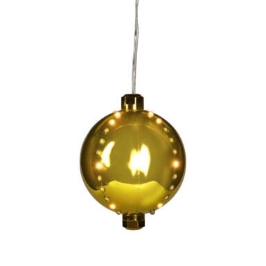 4" Gold Snow Fall Ornament