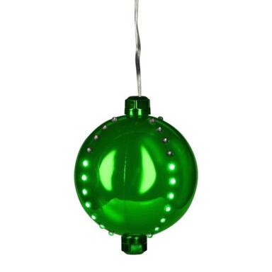 4" Green Snow Fall Ornament
