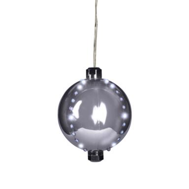 4" Silver Snow Fall Ornament