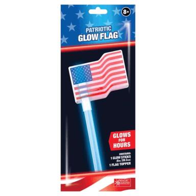 NS PTRTC GLW FLG BLU 8"