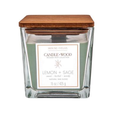 Hov Candlewood Lemon + Sage 15oz
