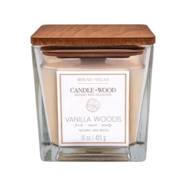 Hov Candlewood Vanlla Wood 15oz