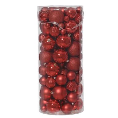 ORNMNT SHTRPRF RED 100PC