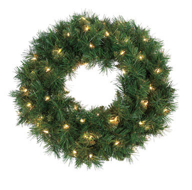 EASTON WREATH 26" CLEAR