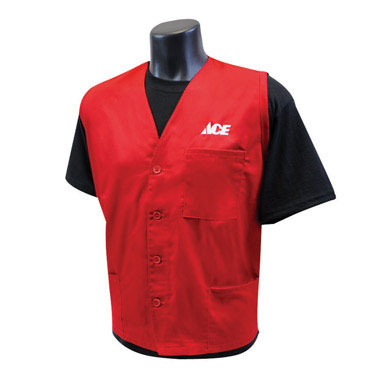 VEST RED COTTON L