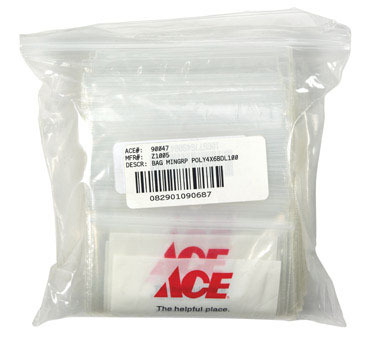 ACE RECLOSABLE BAG 4 X 6