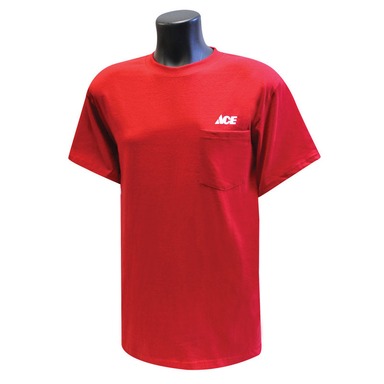 TSHIRT POCKET RED MED