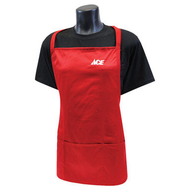 RED 3 POCKET APRON 24"