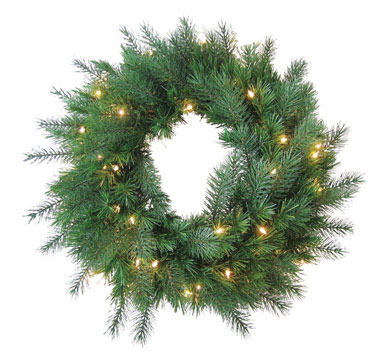 WREATH PINERIDGE CLR 26"