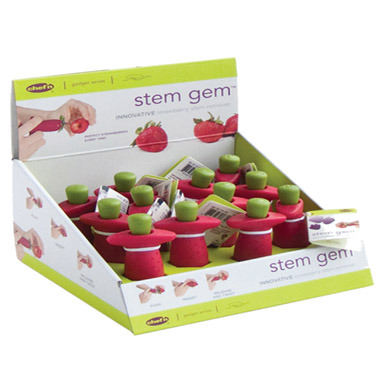 Chef'n Stem Gem Red/Green Stainless Steel Strawberry Stem Remover