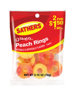 PEACH RINGS 2.75 OZ