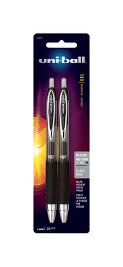 Uni-ball Gel Pen Blk 2pk