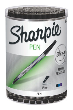 SHARPIE PEN FIN PT BLK