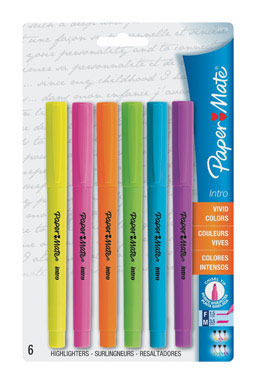 HIGHLIGHTERS ASST 6PK