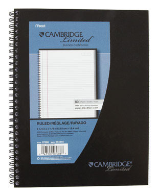 NOTEBK CAMBRDG9.25X7.25