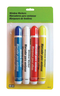 WINDOW MARKERS - 4 PK