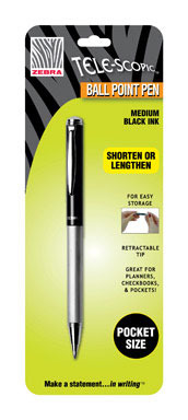 PEN TELESCOPE BALLPT BLK