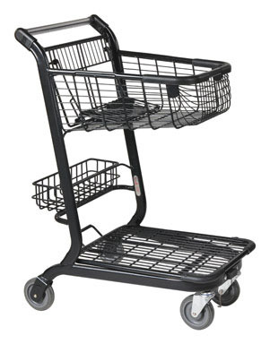 SHOPPING CART MTL BLK