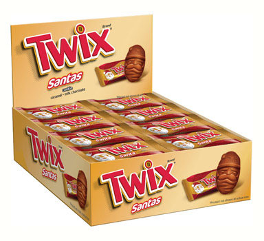 TWIX SANTA SINGLES 1.1OZ