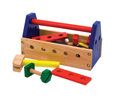 Toy Tool Kit Wood 24pc