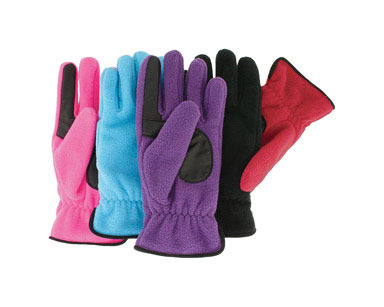 LADIES FLEECE GLOVE ASTD